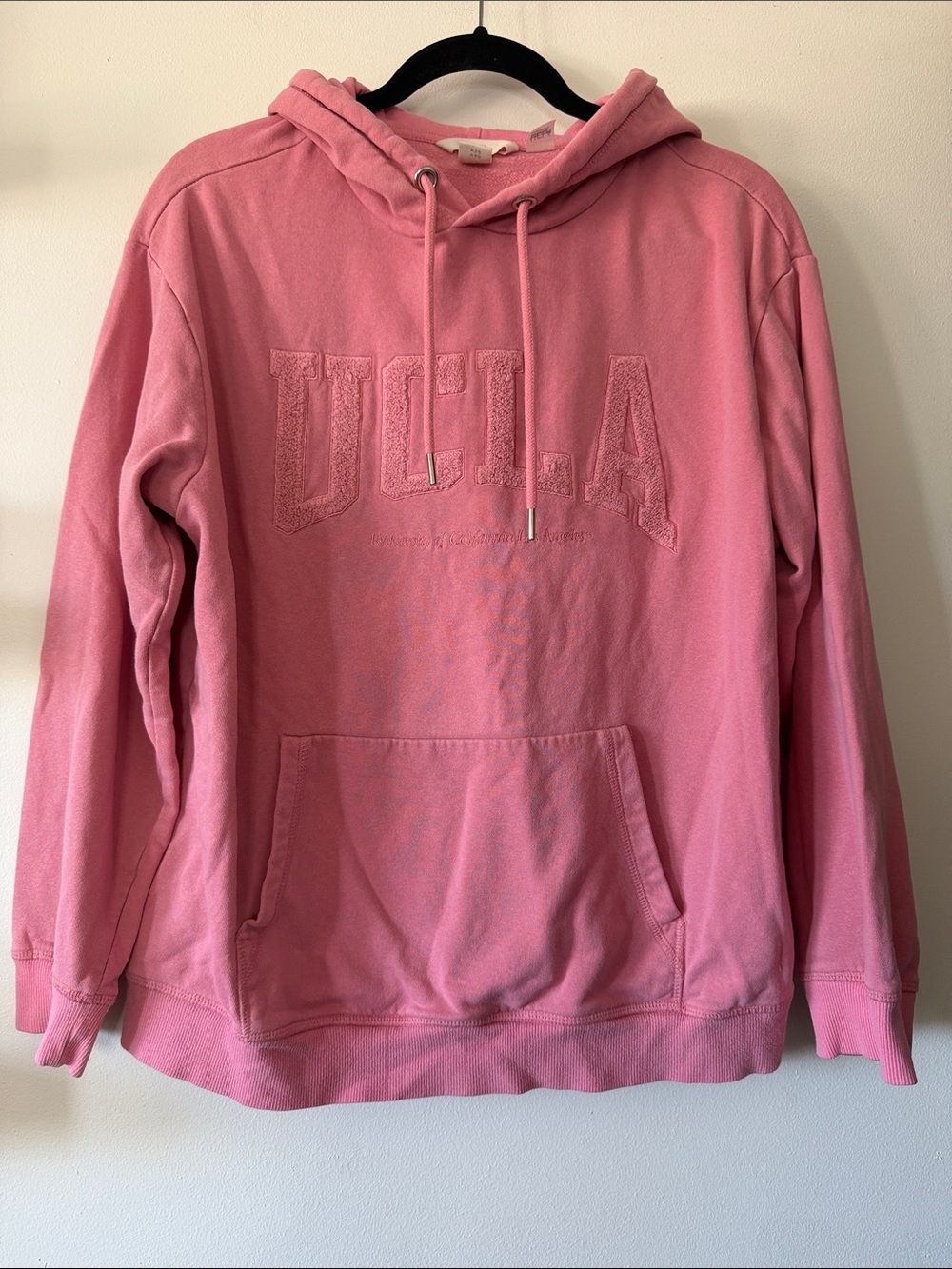 H&M|Pink UCLA Hoodie With Embroidered Logo|Small|EUC